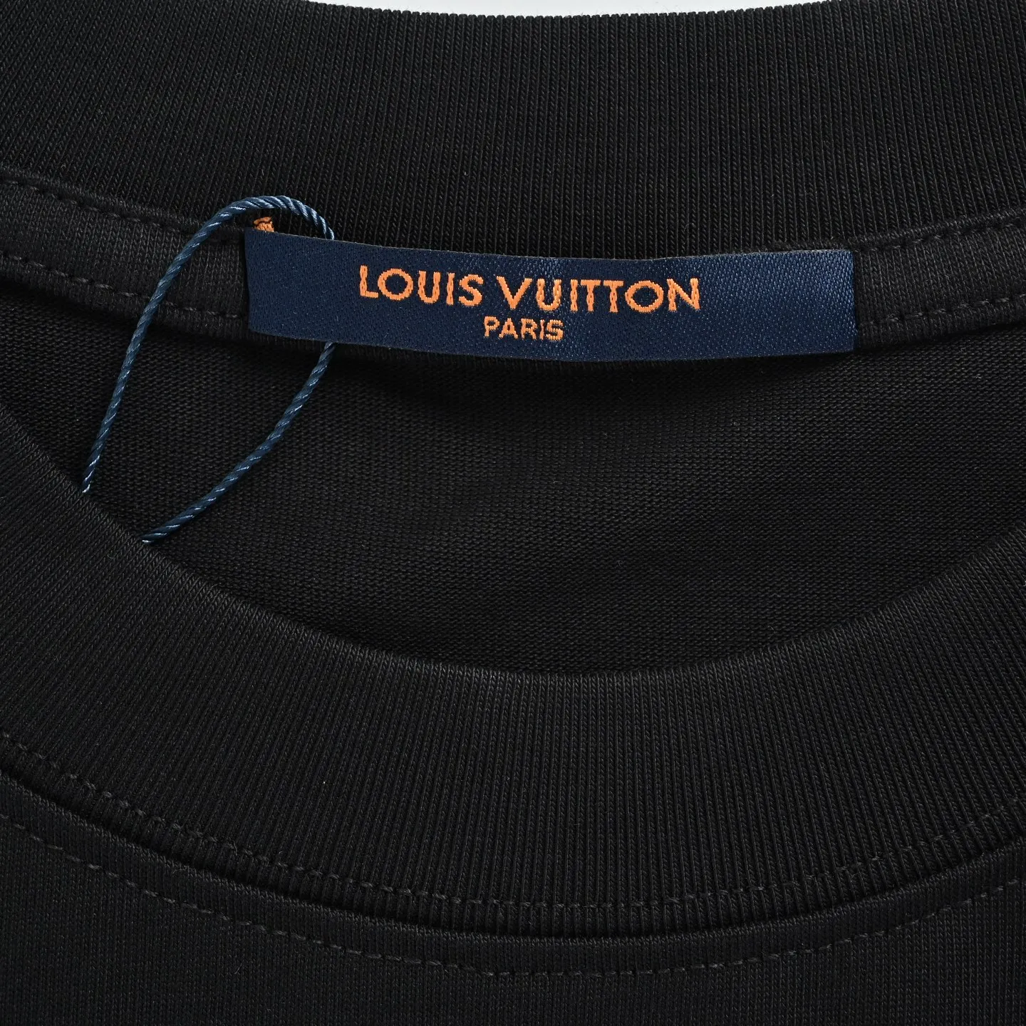 Louis Vuitton/Louis Vuitton inkjet presbyopic line logo embroidered short sleeves